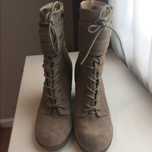 Sexy lace up booties/boots by Marc Fisher